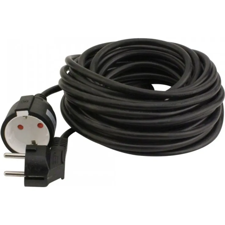 UNITEC 44567 Schuko-Verlängerung H05VV-F 3G1,5 mm², 10 m, schwarz
