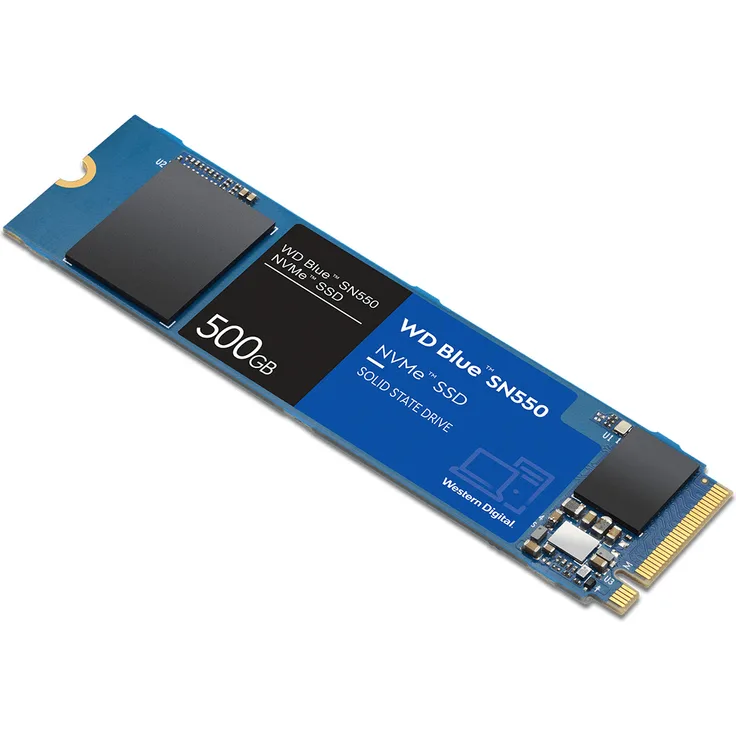 WD Blue SN550 NVMe SSD WDS500G2B0C - Solid-State-Disk - 500 GB - intern - M.2 2280 - PCI Express 3.0 x4 (NVMe) (WDS500G2B0C)