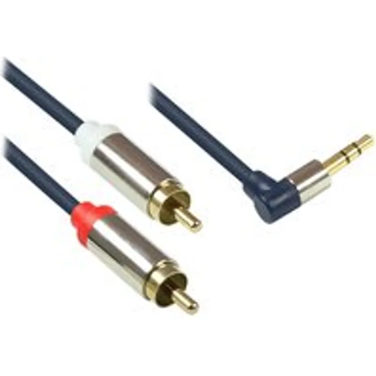 Alcasa GC-M0066, 3 m, 3.5mm, 2 x RCA, Male connector, Male connector, Blau