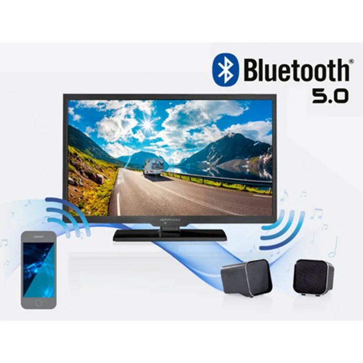 alphatronics SL-24 DSBAI+ 60 cm (24 Zoll) LED Smart TV (Full HD, kein HDR) HD-Triple-Tuner (Sat, Antenne, Kabel) Energieklasse F – Bild 3