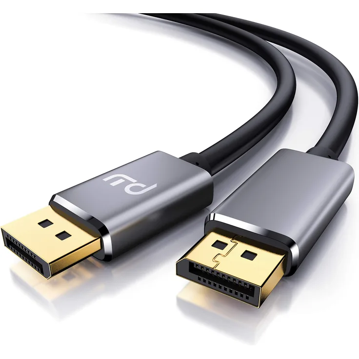 CSL 8k DisplayPort Kabel 1m - Displayport auf Displayport - DP 1.4-7680 x 4320 60Hz - 3840 x 2160 120Hz - 1920 x 1200 240Hz - Bandbreite bis zu 32,4 Gbit s - HBR3, DSC 1.2, HDR 10