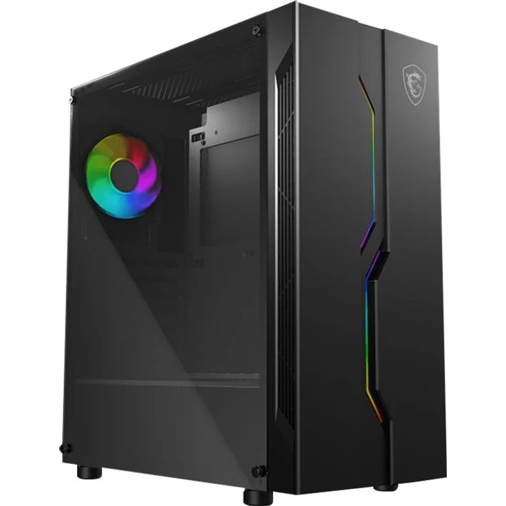 MSI MAG VAMPIRIC 010X Gaming PC-Gehäuse (Mid-Tower, gehärtetes Glas, ARGB Lüfter hinten, inkl. 1 bis 4 LED Controller – Bild 5