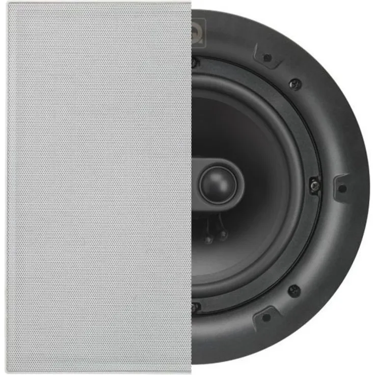 Q Acoustics Q Install qi65st Professioneller Stereo-In Decken-Lautsprecher (je) (quadratisch Gitter) Einbau-Lautsprecher - 15 Watt