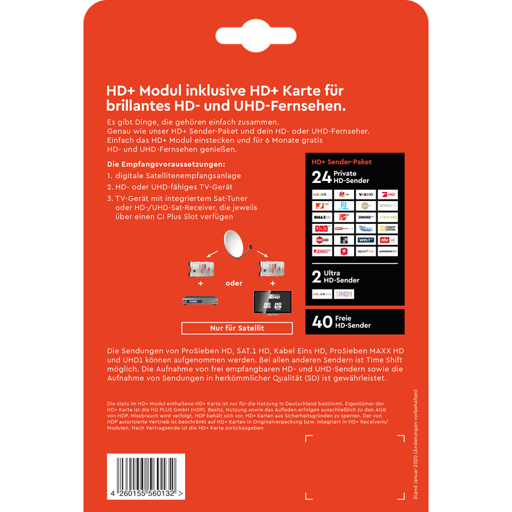 HD+ Modul inkl. HD+ Karte mit Senderpaket (6 Monate gratis) – Bild 2