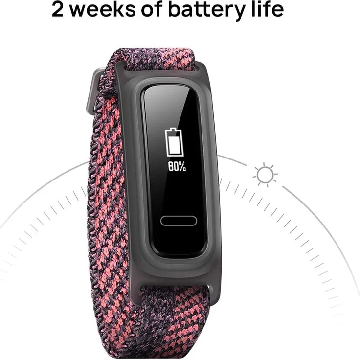 Huawei Band 4e Fitness-Tracker Unisex, 12,5mm, Textilarmband, Sakura Coral – Bild 10