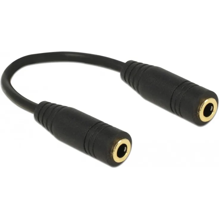 DeLOCK Adapter Audio Klinke 3,5 mm 4 Pin Buchse - Buchse 13 cm (65896)