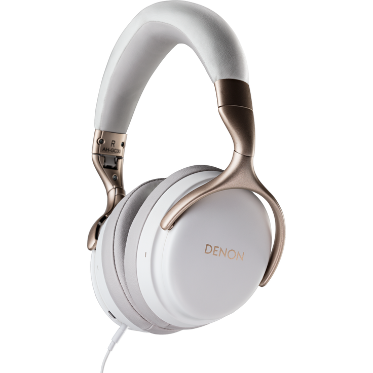 Denon AH-GC30 Wireless Noise Cancelling Kopfhörer (40 mm Treiber, Bluetooth), weiß