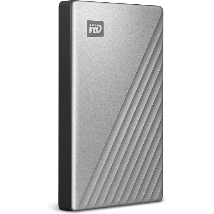 WD My Passport Ultra for Mac WDBPMV0050BSL - Festplatte - verschlüsselt - 5 TB - extern (tragbar) - USB 3.1 (USB-C Steckverbinder) - 256-Bit-AES - Silber (WDBPMV0050BSL-WESN) – Bild 2