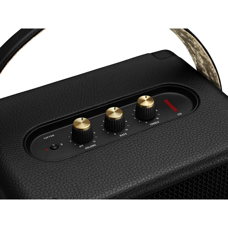 Marshall Tufton Bluetooth-Lautsprecher black & brass, spritzwassergeschützt, schwarz – Bild 3