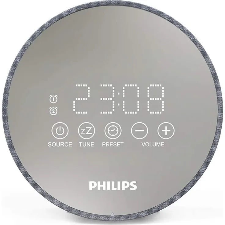 Philips DR402-12 Radiowecker, silber