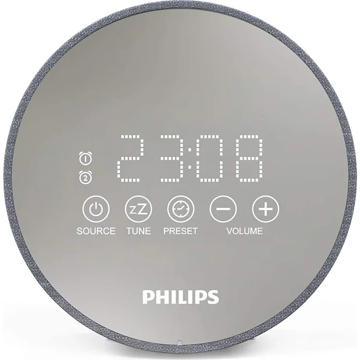 Philips DR402-12 Radiowecker, silber – Bild 1