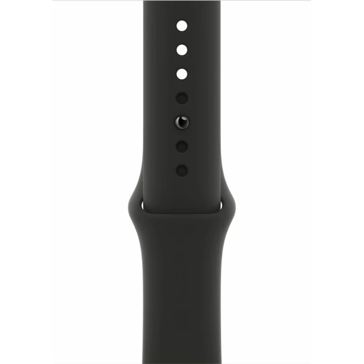 Apple Watch Series 6 Smartwatch GPS, 44mm, Aluminiumgehäuse Space Grau, Sportarmband Schwarz – Bild 3