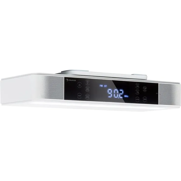 KR-140 Bluetooth Küchenradio Freisprechfunktion UKW LED-Leuchte silber Weiß