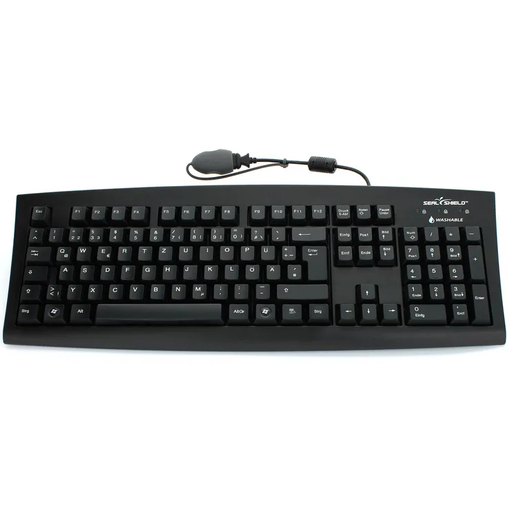Gett KL16005 Tastatur (Deutsch QWERTZ, PS/2, USB) schwarz