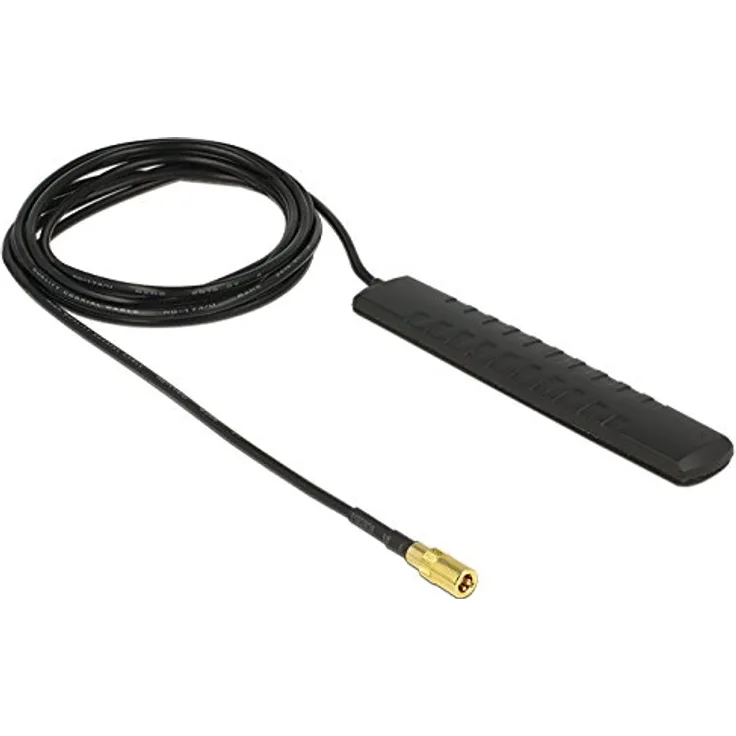 DeLock 89497 Antenne DAB+-DMB-DVB-T2 auf SMB 20dB 2m RG-174 schwarz