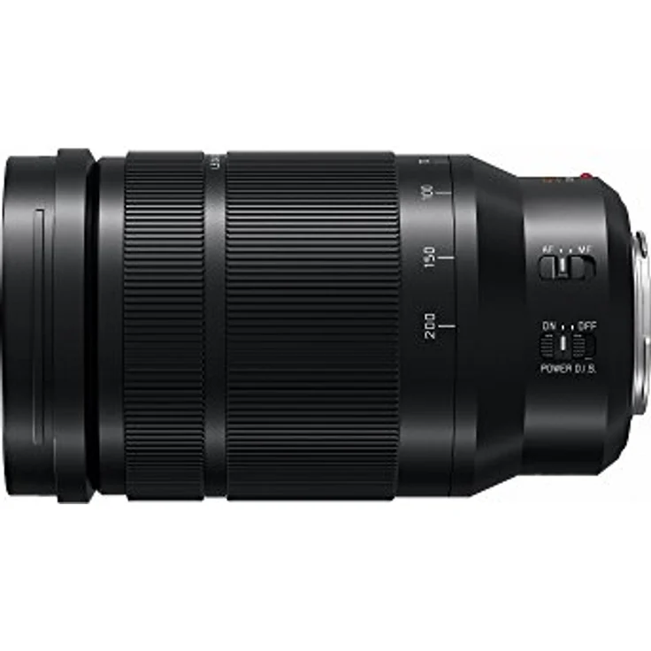 Panasonic H-ES50200E9 Leica DG Vario-Elmarit Kamera Objektive (50-200mm-F2.8-4.0, Premium Telezoom, Dual I.S., Staub und Spritzwasserschutz, schwarz)