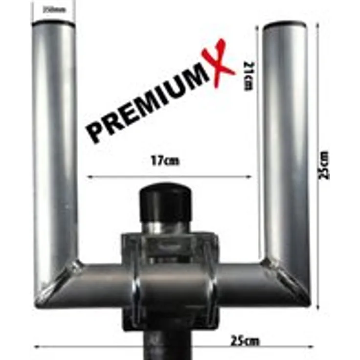X Wandhalter Alu DUO U-Form für LTE Antenne Doppel-Halter 25cm Aluminium U-Halter Duo