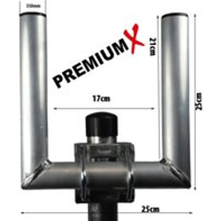 X Wandhalter Alu DUO U-Form für LTE Antenne Doppel-Halter 25cm Aluminium U-Halter Duo – Bild 1
