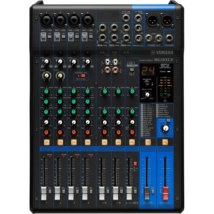 Yamaha MG10X Analog Mixer (Fader Version) – Bild 1