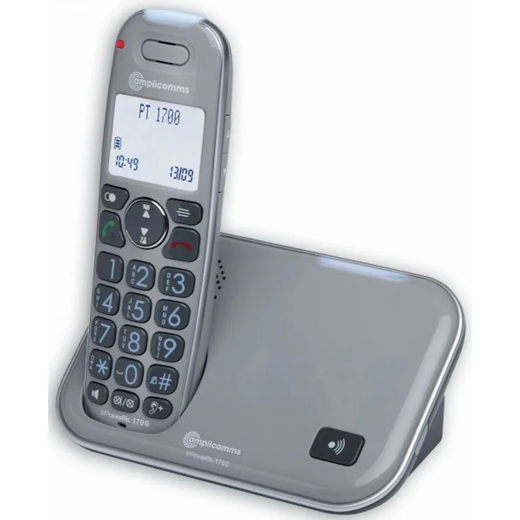 Amplicom PowerTel 1700 Analog-Telefon grau