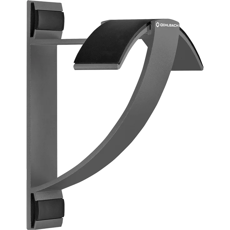Oehlbach Alu Style W1 - Wandhalterung Kopfhörerhalter für Kopfhörer und Gaming Headsets (eloxiertes Aluminium, schnelle Wandmontage & optimale Aufbewahrung) Silber – Bild 4