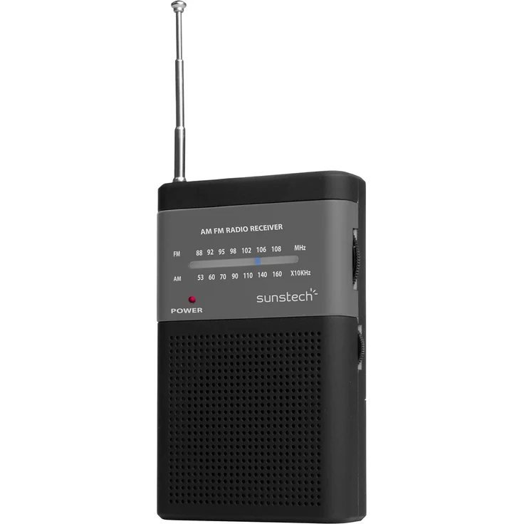 Sunstech RPS42 Tragbar Analog Schwarz Radio - Radios (Tragbar, Analog, AM,FM, 0,5 W, 3,5 mm, Schwarz) – Bild 1
