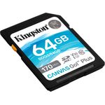 Kingston SDG3-64GB SD Speicherkarte ( 64GB SDXC Canvas Go Plus 170R C10 UHS-I U3 V30 )