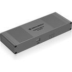 Oehlbach HighWay HDMI Splitter 1:2 - Verlustfrei Audio- & Video-Signalübertragungen aktiv aufteilen - Ideal für 4K, HDR, Dolby Vision, 3D, 1080p, 2160p, UHD, 4K mit 60Hz - Metallic-braun
