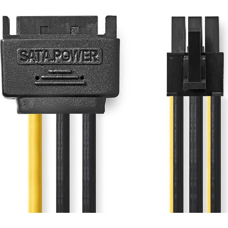 Internes Netzkabel 15-poliger SATA-Stecker - PCI-Express-Buchse 0,15 m
