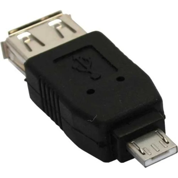 InLine 31600 Micro-USB Adapter, Micro-A Stecker an USB A Buchse – Bild 1