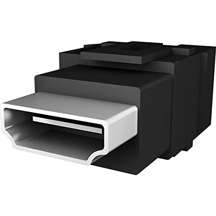 Bachmann 1x HDMI Keystone, HDMI, HDMI, Weiblich/weiblich, Schwarz, Nickel