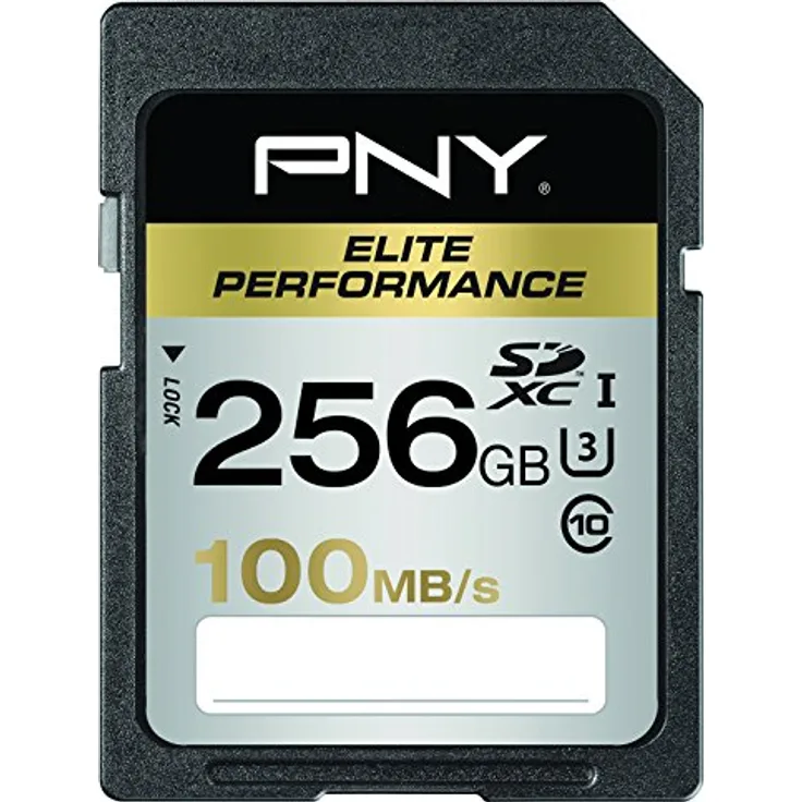 PNY Speicherkarte SDXC Elite Performance 256GB 100MB-s Class 10 UHS-1 U3