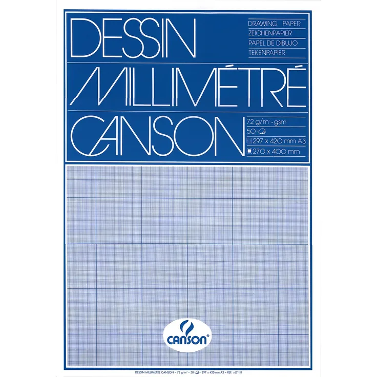 Canson 200067111 Millimeterpapier A3
