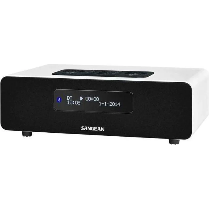 Sangean DDR-36 DAB+ Digitalradio (DAB+-UKW-Tuner, Bluetooth, Weckfunktion, Sleep-Timer, AUX-In) inkl. Fernbedienung weiß – Bild 1
