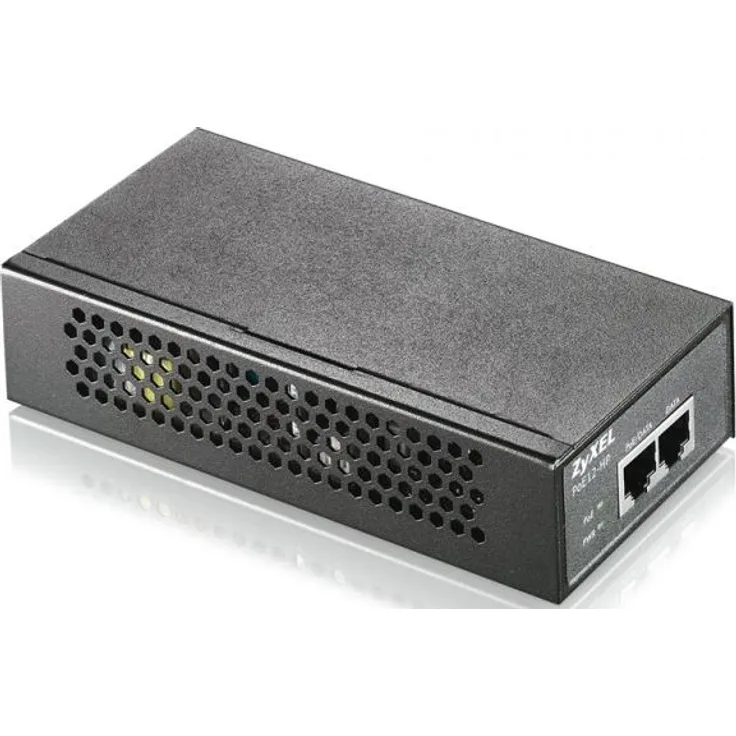 Zyxel Single Port 802.3at PoE+ Injector - Injektor (bis zu 30 Watt) über Ethernet-Kabel (10-100-1000Base-T) [POE12-HP]