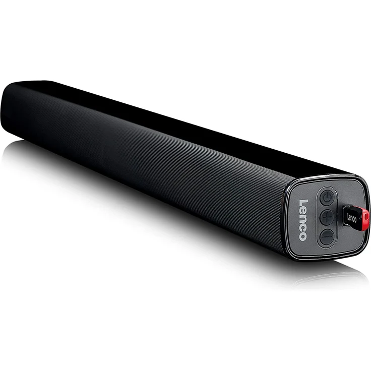 Lenco SB-080BK 2.1 Soundbar mit Subwoofer, kabelgebunden, geeignet für TV, schwarz (2019) – Bild 2