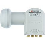 Opticum Quattro LNB - LRP-04H Kontakte (vergoldet, Full HD, 3D, nur in Verbindung mit Multischalter nutzbar)