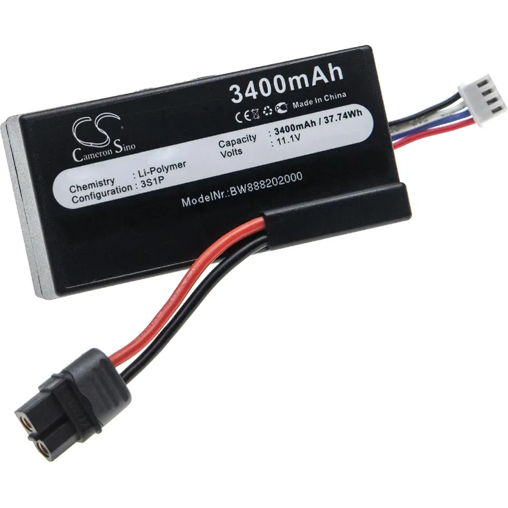 vhbw Akku Ersatz für Parrot PF070250 für Drohne Multicopter Quadrocopter (3400mAh, 11,1V, Li-Polymer)
