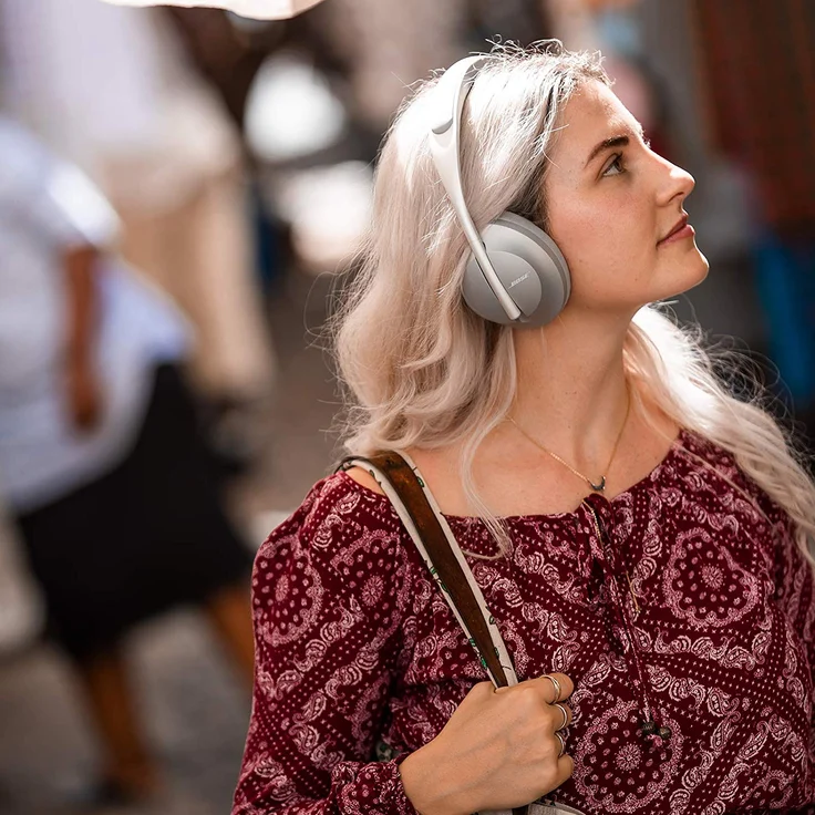 Bose Kopfhörer 700 mit Alexa-Integration Over-Ear-Kopfhörer mit Bluetooth, Mikrofon, Noise Cancelling, silber – Bild 8