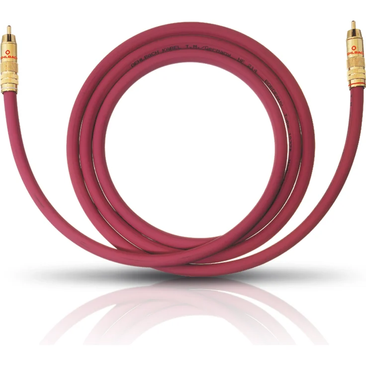 NF 214 Sub Subwoofer Cinch-Kabel Rot, 2m – Bild 1