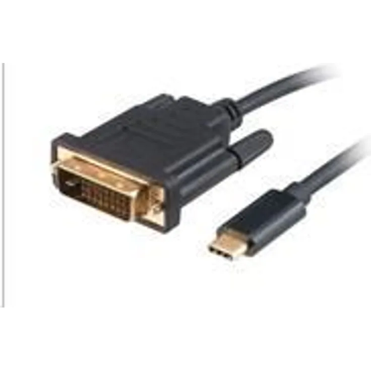 Akasa Typ C Adapter Kabel auf DVI - schwarz (AK-CBCA10-18BK)