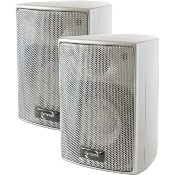 Dynavox AS-301 High Class Satelliten Lautsprecher (60 Watt) silber Satelliten-Lautsprecher - 60 Watt - silber