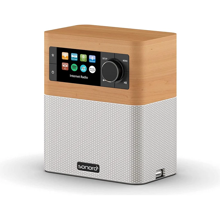 Sonoro sonoroSTREAM (2019) Internetradio mit Bluetooth, WLAN, TFT-Display, Wecker, silber, braun - Preisvergleich – Bild 6