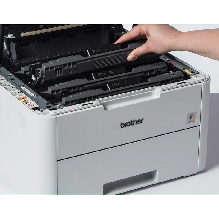 Brother HL-L3210CW - LED-Drucker, Farbe, Auflösung: 2400 x 600 dpi, Druckgeschwindigkeit (S/W): 18 S/min, Papierzufuhr: 250 Blatt (HLL3210CWG1) – Bild 3