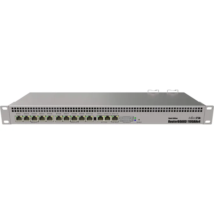 MikroTik RouterBOARD RB1100AHx4 - Dude Edition - Router - 13-Port-Switch - GigE - an Rack montierbar