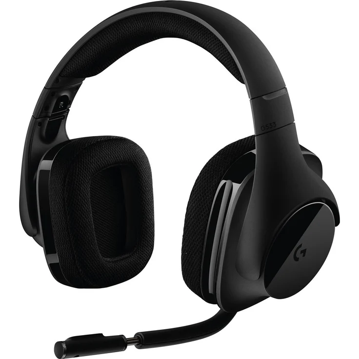 Logitech G533 Wireless Gaming-Headset, 7.1 Surround Sound, DTS Headphone:X, 40mm Pro-G Treiber, 2.4 GHz Wireless, Noise-Cancelling Mikrofon, 15-Stunden Akkulaufzeit, PC-Mac – Bild 1