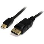 StarTech.com Mini DisplayPort 1,2 auf DisplayPort Adapterkabel - mDP zu DP 4k x 2k Kabel - St/St - DisplayPort-Kabel - Mini DisplayPort (M) - DisplayPort (M) - 1,8m - verriegelt - Schwarz - für P/N: SV231DPUA, VS421DP, SV231DPU (MDP2DPMM6) - Preisvergleich