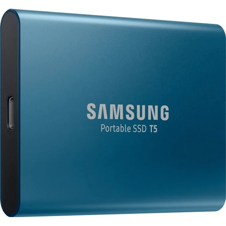 Samsung T5 MU-PA500 - Solid-State-Disk - verschlüsselt - 500 GB - extern (tragbar) - USB 3.1 Gen 2 (USB-C Steckverbinder) - 256-Bit-AES - Ocean Blue (MU-PA500B/EU) – Bild 2
