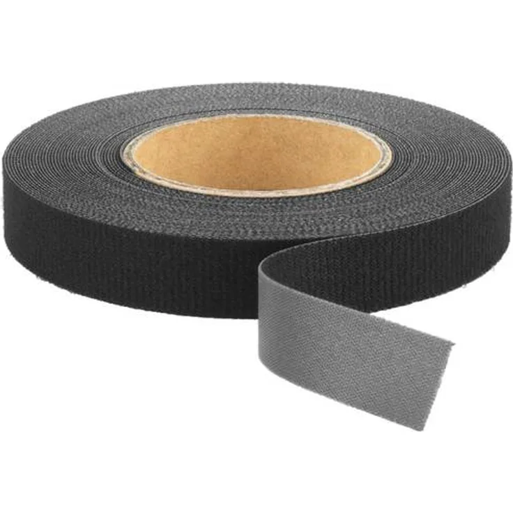 Monacor Klettband CS-10-SW 16mm - 10m schwarz