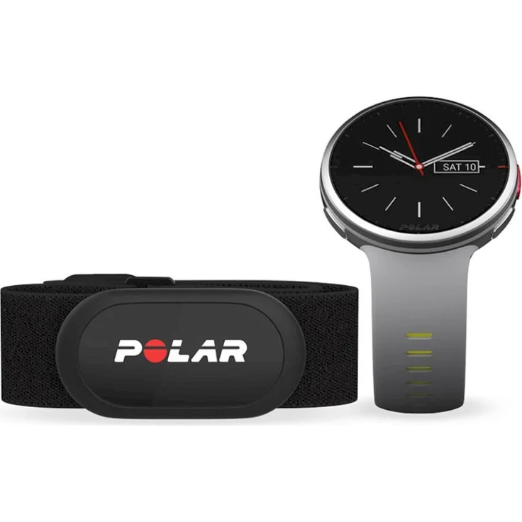 Polar Vantage V2 HR Smartwatch GPS, Unisex, 47mm, Silikonarmband, Grau/Limette (90083650) – Bild 2